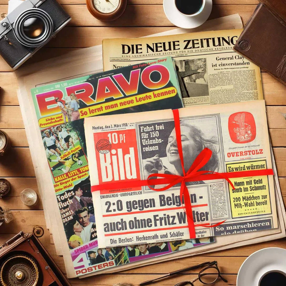 Geschenkidee zum 50. Geburtstag: Zeitung vom Tag der Geburt - historische Zeitung