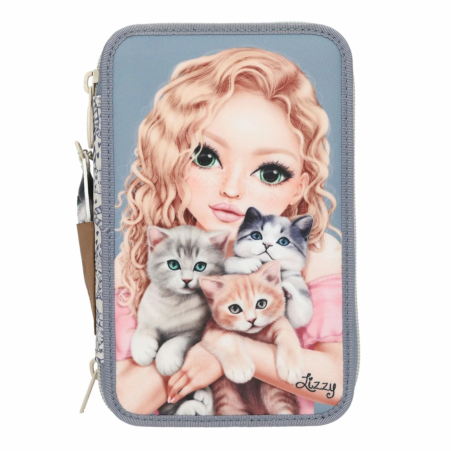 Depesche TOPModel 3 Fach Federtasche CAT Love- Geschenke für Mädchen