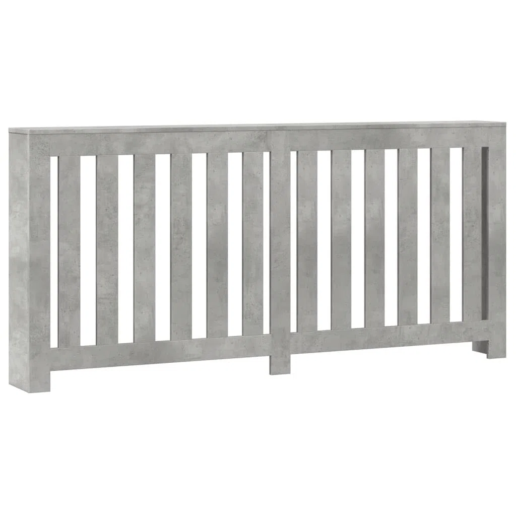 Heizkörperverkleidung, grau, Beton, 175 x 20 x 82 cm, Holz, dekorativ, für Wohnzimmer, Schlafzimmer, Flur