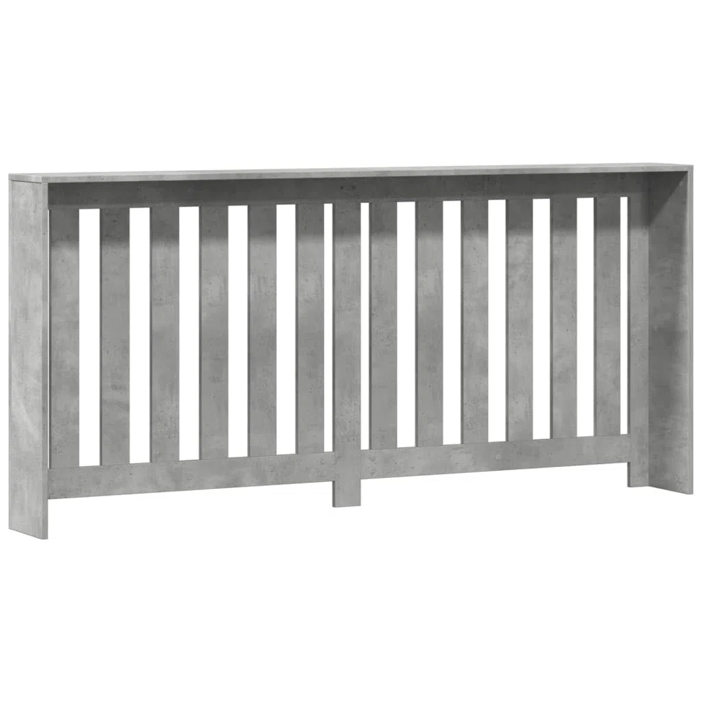 Heizkörperverkleidung, grau, Beton, 175 x 20 x 82 cm, Holz, dekorativ, für Wohnzimmer, Schlafzimmer, Flur