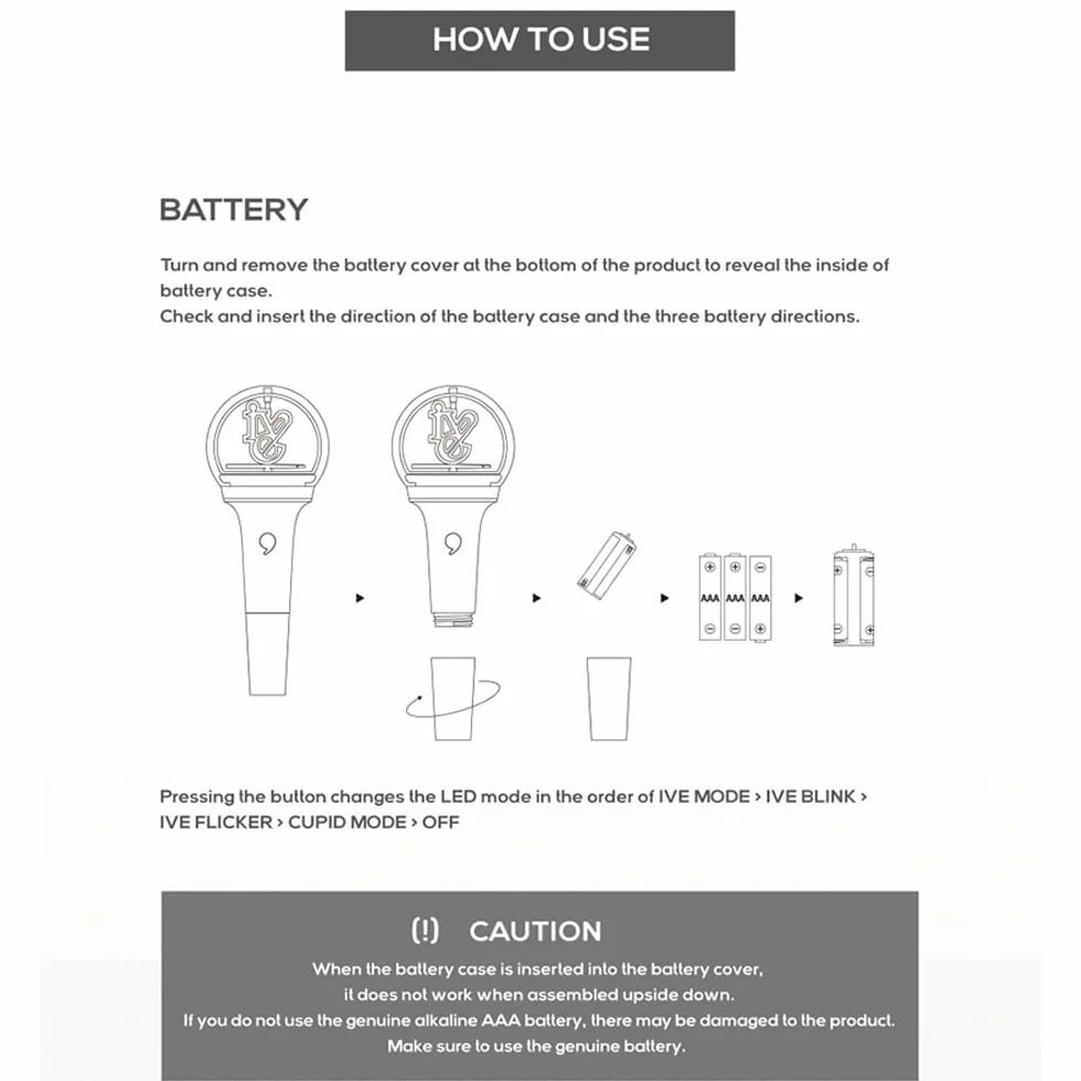 IVE - OFFICIAL LIGHT STICK DIVE FANLIGHT