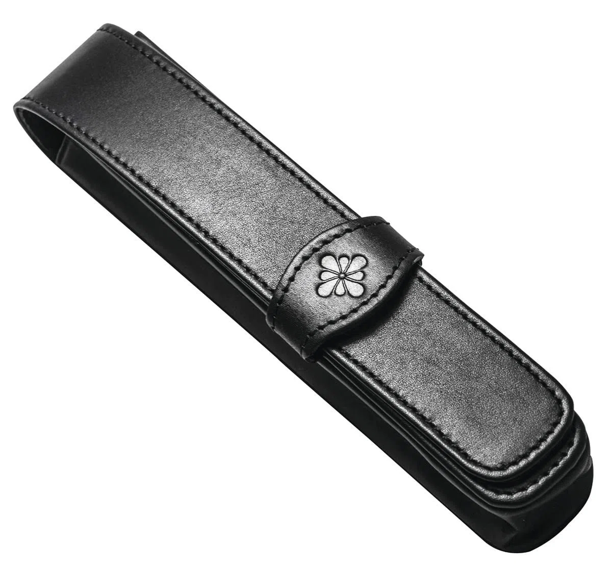 DIPLOMAT - Lederhülle Stifte - 1 bis 4 Stifte - Schick und Elegant - Langlebig - Schwarz