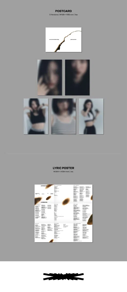 LE SSERAFIM - 1st Studio Album UNFORGIVEN [COMPACT ver.] (SAKURA ver.)