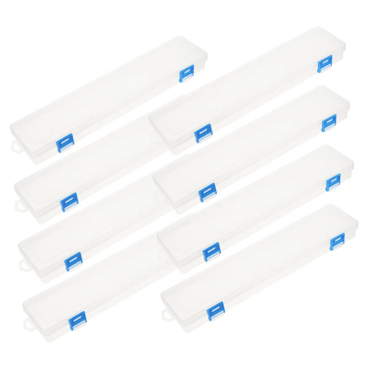 VILLCASE Wasserpinsel Etui Kunststoff 8 Stück Transparent Multifunktionale Aufbewahrungsbox für Aquarellstifte Pinsel und Zeichenstifte Geeignet für Schüler und Lehrer zur Organisierten