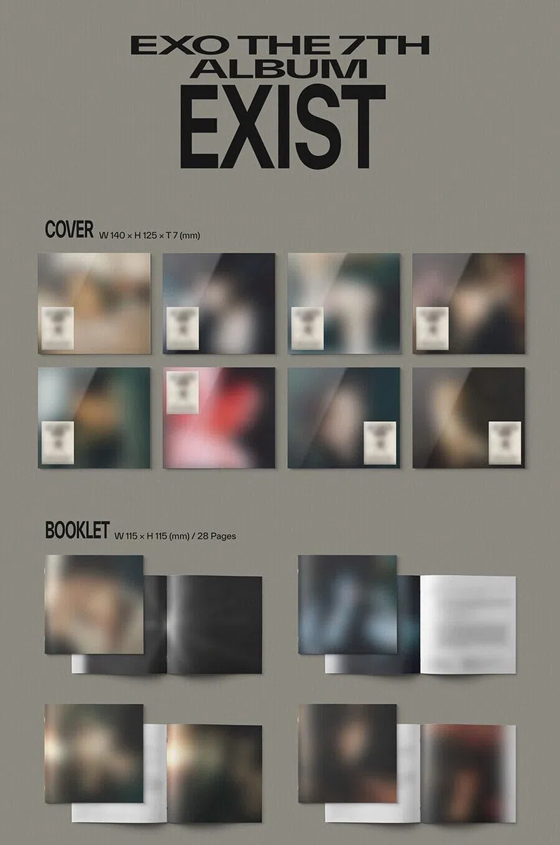 EXO - Vol.7 EXIST Digipack ver. CD+Folded Poster (Random ver. (No Poster))