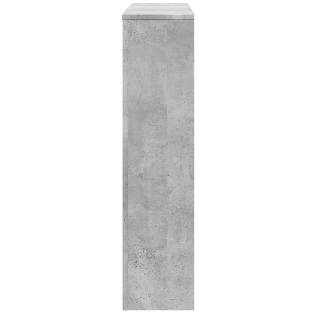 Heizkörperverkleidung, grau, Beton, 175 x 20 x 82 cm, Holz, dekorativ, für Wohnzimmer, Schlafzimmer, Flur