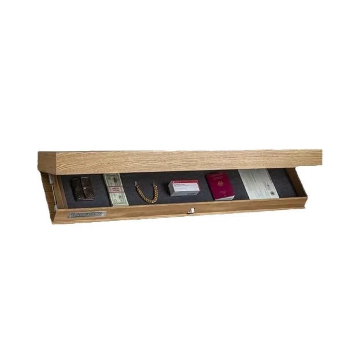 Geheimfach MöBel,Schrank Mit Geheimfach Dekorative Aufbewahrungsbox mit Geheimfach(Wood Color)