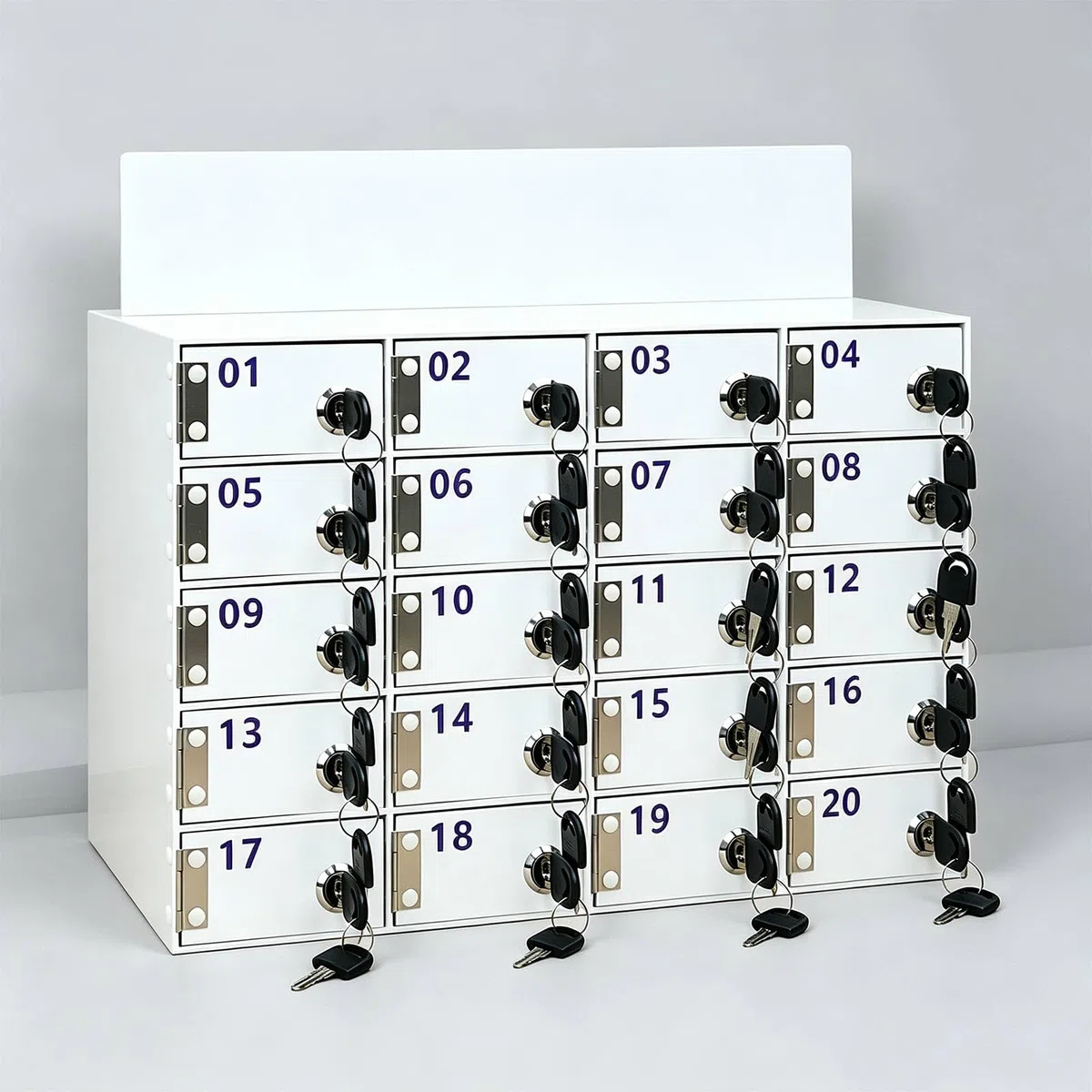 Smartphone Schrank 25/30/40/50/60 Fächer Handy Aufbewahrungsbox Mit Schloss Für Büro Schule Universität Firma Mehrfach Fach Organizer Arbeitsplatz(60 Squares)