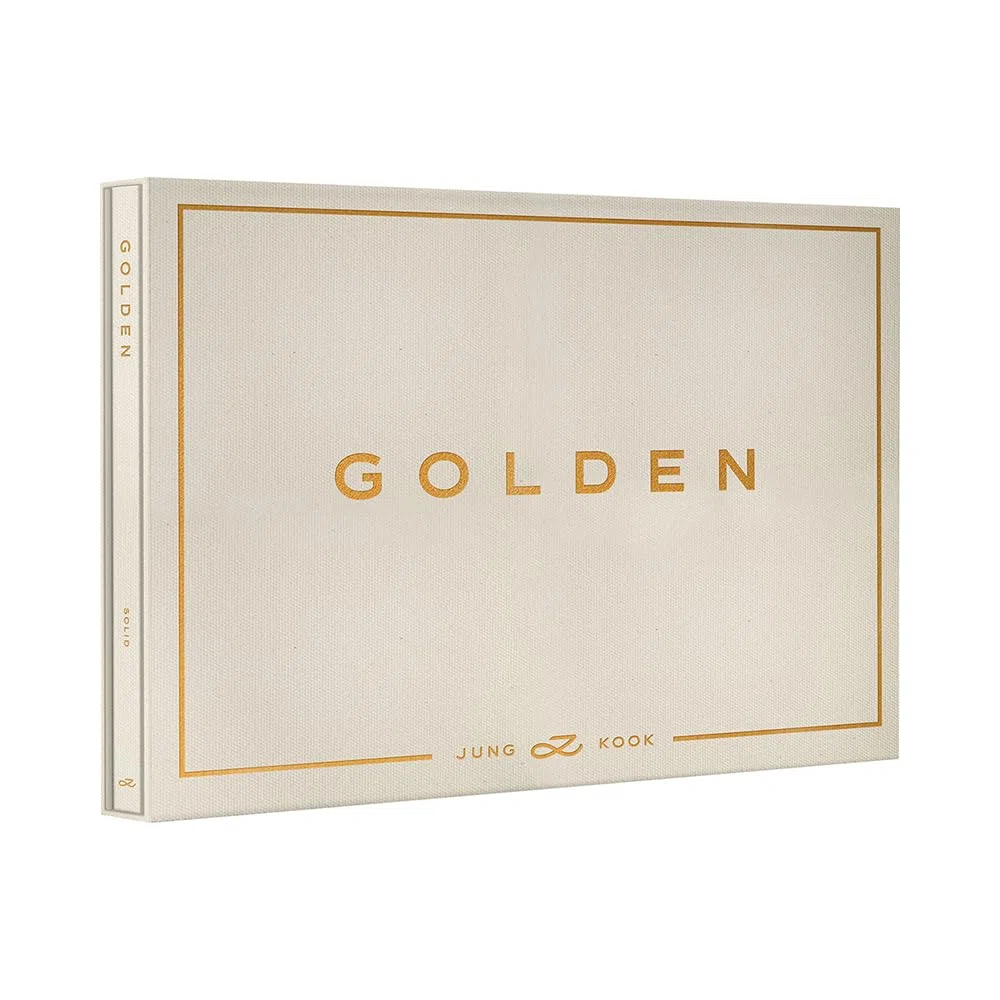 BTS - JUNGKOOK GOLDEN [SOLID Ver.] 1st Solo Album CD+Poster+Photocard+Symbol Sticker+Postcard+Photobook+Contents Envelope+(Extra BTS 6 Photocards+1 Double-Sided Photocard+Pocket Mirror)