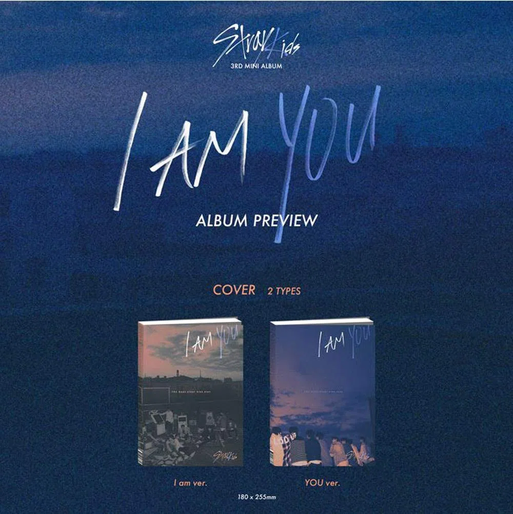 JYP Ent Stray Kids I am You (You Version) The 3rd Mini Album CD-R+Photobook+3 QR Photocards+(Extra 4 Photocards+1 Double-Sided Photocard+Pocket Mirror)
